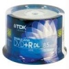 TDK Media 61611 8.5GB DVD+R Double Layer 8X Spindle, 50 Pack