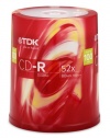 TDK 52X CDR 80 Minute / 700MB 100 Pack Spindle