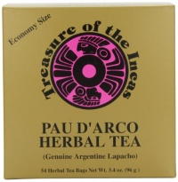 Hobe Laboratories Pau D'arco Herbal Tea (genuine Argentine Lapacho), 54-Count Bags (Pack of 2)