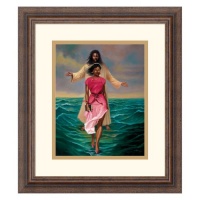 He Walks with Me Framed Wall Art - 14.3W x 16.3H in.