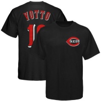 Joey Votto Cincinnati Reds Black Youth Player Name and Number T-shirt