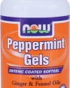 NOW Foods Peppermint Gels with Ginger & Fennel Oils,  90 Softgels