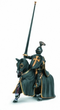 Schleich Black Knight on Horse