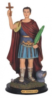 12 Inch Saint Expeditus Holy Figure Religious Decoration Statue Decor