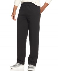 Sean John can make even sweatpants look stylish. Proof: This sleek pair that boasts a full complement of pockets but keeps all the comforts of pull-on pants with an adjustable drawstring waist.