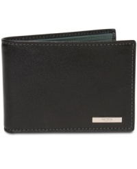 This stylish and slim Tumi wallet is the just the thing to remedy your bulky back-pocket blues.