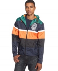 Do it up in colorful sporty style with this Rocawear jacket.