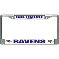 Rico Baltimore Ravens Chrome License Plate Frame