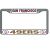 NFL San Francisco 49ers Chrome Licensed Plate Frame