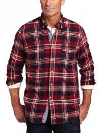 Nautica Men's Long Sleeve Saturated Twill Plaid