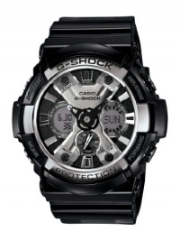 Casio Men's GA200BW-1A G-Shock Magnetic Resistant Black Resin Digital Watch