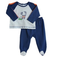 Absorba Baby-Boys Newborn 2-Piece Puppy Footed Pant Set