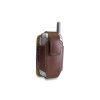 Hartmann Belting Leather Brown Vertical Flip Phone Cell Phone Case with Leather Clip