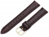 Hadley-Roma Men's MSM717RB 180 18-mm Brown Crocodile Grained Leather Watch Strap