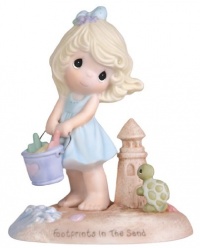 Precious Moments Footprints In The Sand Figurine, Girl