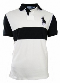 Polo Ralph Lauren Men's Custom Fit Big Pony Stripe Polo Large