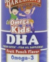 Barlean's Organic Oils Kid's DHA, Fruit Punch Flavor, 8-Ounce Bottle