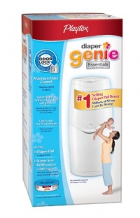 Diaper Genie Essentials Diaper Disposal Pail with 100 Count Starter Refill