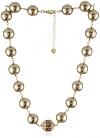 Carolee Plum Pudding Gold-Tone Purple Color Pearl Necklace