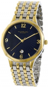 Stuhrling Original Men's 603.32226 Classic Ascot Marquis Gentry Swiss Quartz Ultra Thin Date Two Tone Bracelet Watch