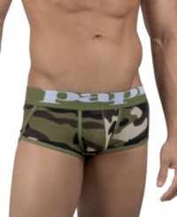 Get a leg up on underneath style with these euro-styled briefs from Papi.