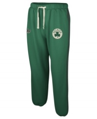 Show off your pride for the Boston Celtics in these sweatpants by adidas.