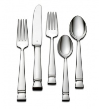 Vera Wang by Wedgwood Stainless Flatware Cabochon Five-Piece Place Setting