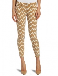 7 For All Mankind Women's Ikat Cropped Skinny Jean in Toffee