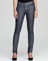 Born to shine, these Isaac Mizrahi Jeans slim jeans ignite your everyday look with a subtle luster and sleek silhouette.