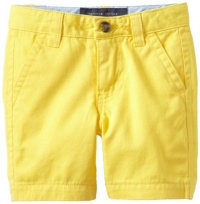 Tommy Hilfiger Boys 2-7 Jeff Twill Short, Lemonade, 05 Regular