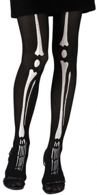 Womens Skeleton Pantyhose(One Size-As Shown)