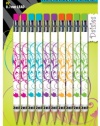 Zebra Cadoozles Daisies Mechanical Pencil 0.7mm, Assorted, 10 Pack (51811)