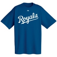 Kansas City Royals Official Wordmark Short Sleeve T-Shirt, Navy