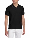 Calvin Klein Sportswear Men's Short Sleeve 2 Button Pique Polo With Tipped Collar