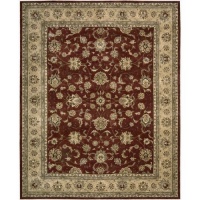 Nourison 2000 2203 Octagon Rug, Brick, 10.0-Feet by 10.0-Feet