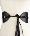 American Rag Hippie Tie Belt Womens Black