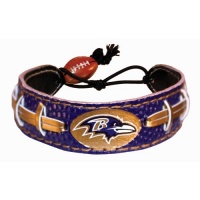 Baltimore Ravens Team Color NFL Football Bracelet