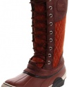 Sorel Women's Sorelli Tall Lace NL1619 Rain Boot,Bombay Brown,12 M US