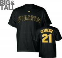 Roberto Clemente Big & Tall Pittsburgh Pirates #21 Cooperstown Name and Number T-Shirt