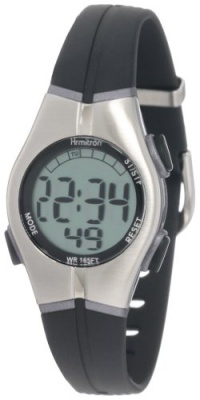 Armitron Women's 456963BLK Sport Chronograph Black Resin Strap Digital Display Watch