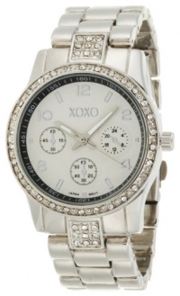 XOXO Women's XO5203 Rhinestone Accent Silver-tone Bracelet Watch