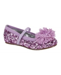 Her feet will feel fancy and free in these lightweight sequin shoes from Stride Rite.