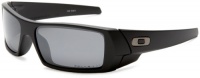 Oakley Men's GasCan Iridium Polarized Sunglasses,Matte Black Frame/Black Lens,one size