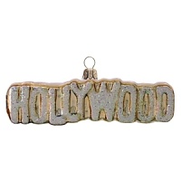 Landmark designer Jo Ellen designed this Los Angeles Landmark in gold and silver to help bring Hollywood glamour to your tree.