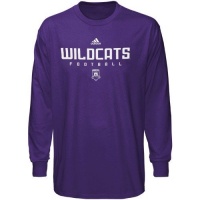 NCAA adidas Weber State Wildcats Purple Sideline Long Sleeve T-shirt