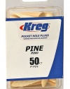 Kreg P-PIN Pine Plugs for Pockets, 50-Pack