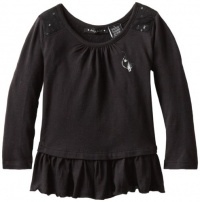 Baby Phat - Kids Girls 2-6X Tunic With Ruffle, Black, 4T