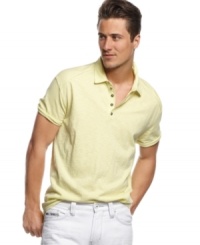 Put away the patterns - this polo shirt from INC International Concepts is a solid seasonal addition.