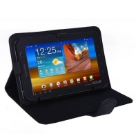 HDE® Tablet Case 7 Inch Universal Folio Leather Flip Cover- Black