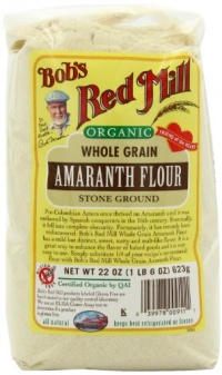 Bob's Red Mill Organic, 100% Stone Ground Amaranth Flour, 22-Ounce Bags (Pack of 4)